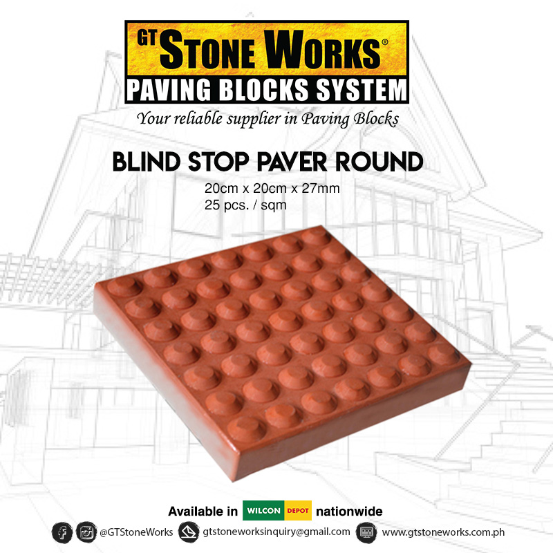 Blind Stop Paver Round